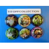 The series of 6 champagne capsules by carlini jean- yves (cat July 2025)480ex