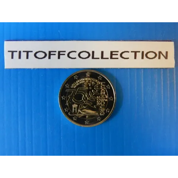 2 euros commemorative 2025 luxembourg ( déclaration  schuman )