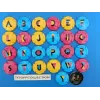 la série de 26 capsules de champagne générique l' alphabet ( couleur noir  du recto ) 1289