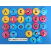 the series of 25 generic champagne capsules the alphabet (blue color is missing the blue u on the front) 1289
