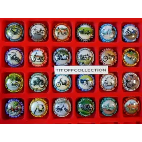 la série de 24 capsules de champagne génériques mobylettes ( aout 2025)