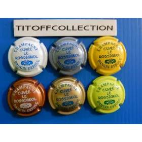 The series of 6 capsules of champagne dangin defoug (rossignol 3 to 3e)