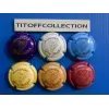 the series of 6 champagne capsules batillet guy (clusters 2 to 2e)