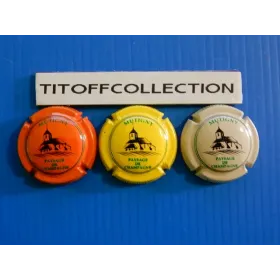 The series of 3 mondefeu champagne capsules (landscape a2 to a2c)