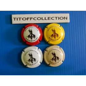 the series of 4 champagne capsules saintot william (vine festival 2011 2d at 2dc)