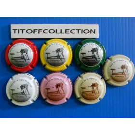 the series of 7 champagne capsules saintot william (vine festival 2010 2c a 2cf)