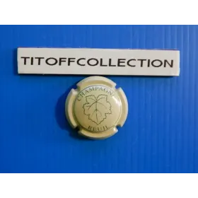 1 capsule de champagne reuil ( creme et vert no 1 )