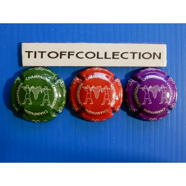 the series of 3 generic champagne capsules the wearers  (August 2025)