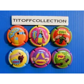 the series of 6 generic champagne capsules collection arts  (August 2025)