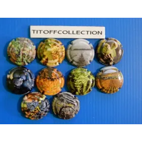 la série de 10 capsules de  champagne génériques la vigne   ( juin 2025 )