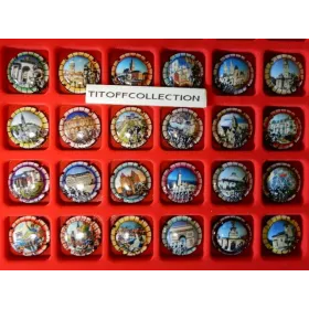 the series of 24 generic champagne capsules tour de france (July 2025)