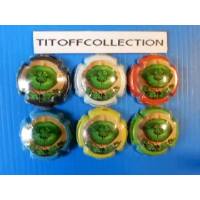 the series of 6 generic lucky champagne capsules ( 980 to 980e )