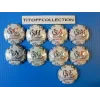 the series of 9 generic champagne capsules white puzzle 2018  ( 1022 to 1022h )