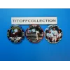 la série de 3 capsules de  champagne génériques 50 ans apollo 11- 21 juillet  2019 ( 1082 a 1082b )
