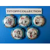 the series of 5 generic champagne capsules Les Parisiennes 2022 (1231 to 1231 d)