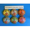 the series of 6 generic champagne capsules cuvée femme (1035 to 1035)