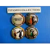 the series of 4 capsules of generic champagne 100 years charleston (1124 to 1124c)