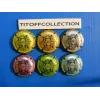 the series of 6 generic champagne capsules champagne (1193 to 1193 e )
