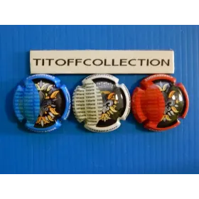 the series of 3 generic champagne capsules Treaty of Versailles (1080 to 1080b)