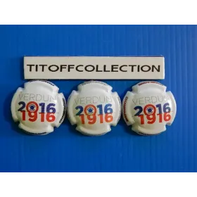 the series of 3 centennial generic champagne capsules from Verdun (950 to 950b)