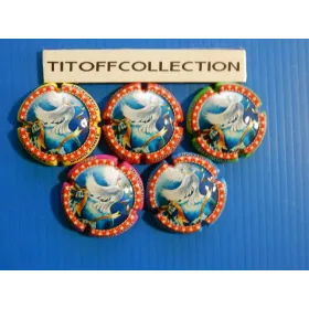 la série de 5 capsules de champagne génériques bonne année 2020  ( 1100 a 1100d )