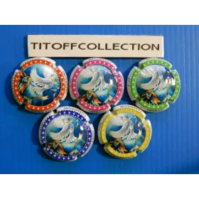 the series of 5 champagne capsules Generic happy new year 2019 ( 1036 to 1036d )