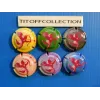 the series of 6 generic champagne capsules Valentine’s Day 2022 (1232 to 1232e)