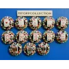 la série de 13 capsules de champagne générique  coeur ( c112 a c112 l )
