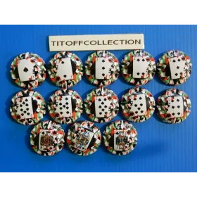 the series of 13 generic champagne capsules stings  ( c114 to c114 l )