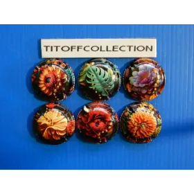 la série de 6 capsules de champagne générique  inspiration florale  ( septembre 2025 )