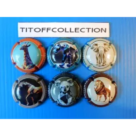 the series of 6 champagne capsules Charles Gerard Animals ( September 2025)