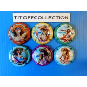 la série de 6 capsules  de champagne  pion olivier femmes   ( septembre  2025 )