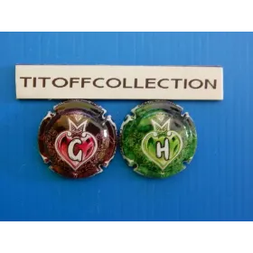 the series of 2 generic champagne capsules (1063g to 1063h)