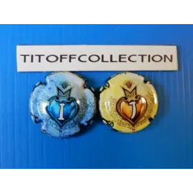 the series of 2 generic champagne capsules ( 1063i to 1063j )