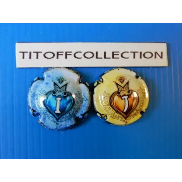 the series of 2 generic champagne capsules ( 1063i to 1063j )