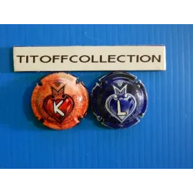 the series of 2 generic champagne capsules (1063k to 1063l)