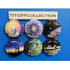 La série de 6 capsules de champagne générique MONDIALE DE L'ASTRONOMIE 2009 (760 a 760e )