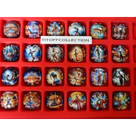 the series of 24 generic champagne capsules le cirque (October 2025)