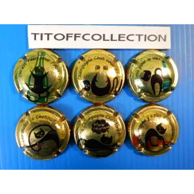 the series of 6 capsules of generic champagne cats (October 2025)