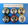the series of 6 generic Halloween champagne capsules (October 2025)