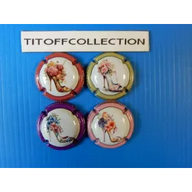 The series of 4 champagne capsules by Carlini Jean Yves Escarpuis 480ex (October 2025)