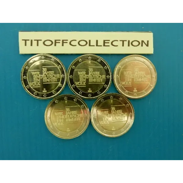 2 euros commemorative 2025 allemagne 35 jd einheit 5 ateliers