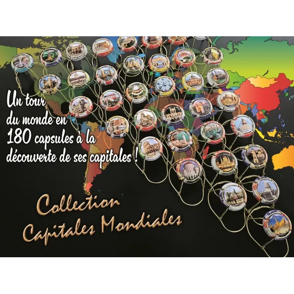 la série de 180 capsules de champagne générique les capitales du monde  ( octobre 2025 )