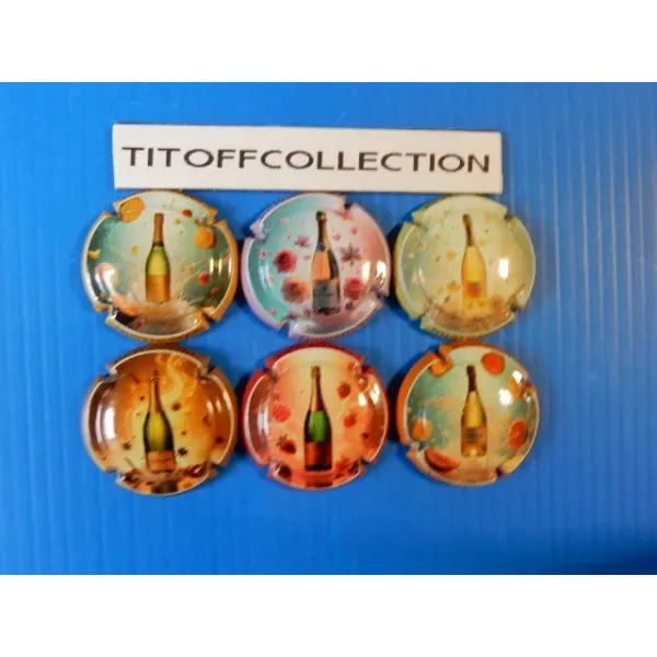 la série de 6 capsules de champagne générique les aromes    ( octobre 2025 )