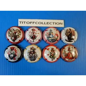 la série de 8 capsules de champagne générique alice    ( novembre  2025 )