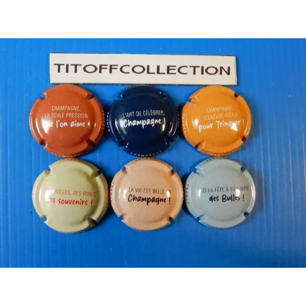 the series of 6 capsules of generic champagne quote  (November 2025)