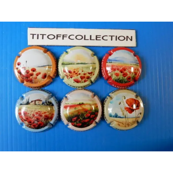 The series of 6 champagne sampers poppies capsules (November 2025)