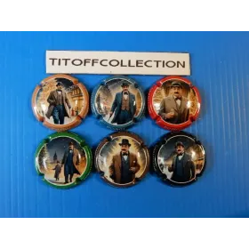 the series of 6 champagne capsules Poirot et Fils (November 2025)