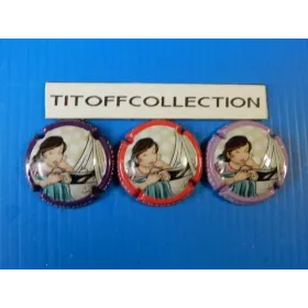 the series of 3 champagne capsules hautvillers (November 2025)