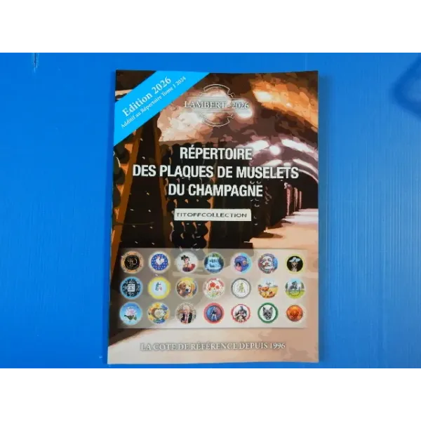 répertoire des plaques de muselets du champagne edition 2026